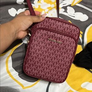 Michael Kors Burgundy Crossbody Bag